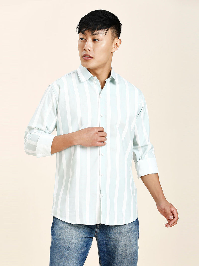 Hove Cotton Blend Striped Shirt for Men 9