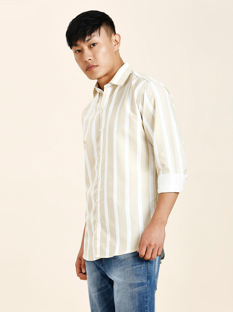Hampton Cotton Blend Striped Shirt for Men 8
