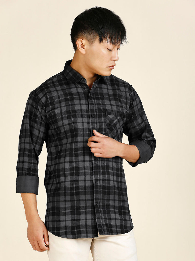 Versatile Checked Cotton Shirt for Men - TB_447 8
