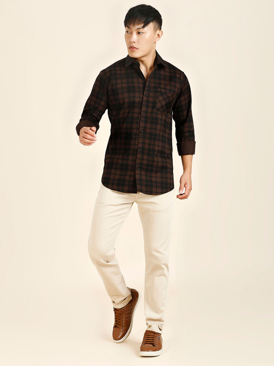 Rich Checked Cotton Shirt for Men