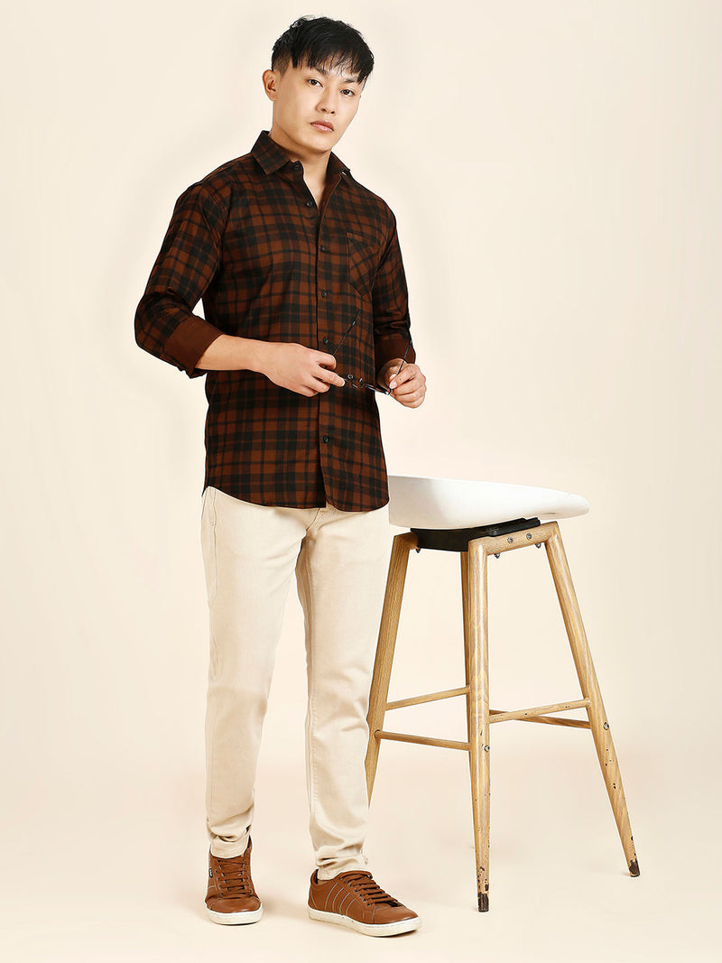 Rich Checked Cotton Shirt for Men 8