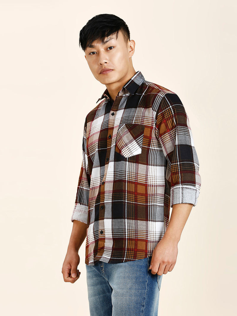 Creo Checked Cotton Shirt for Men 5