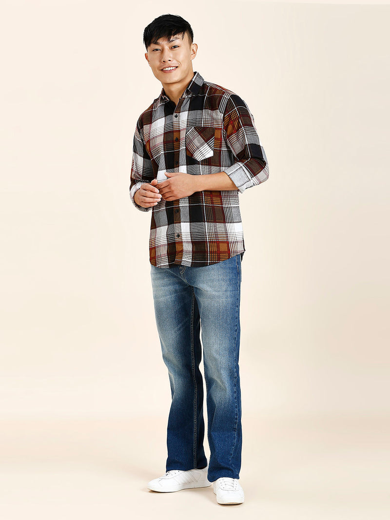 Creo Checked Cotton Shirt for Men 7
