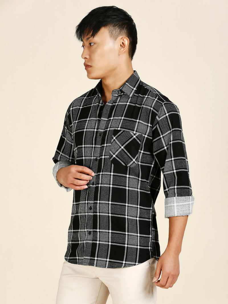 Urban Checked Cotton Shirt for Men - TB_449 8