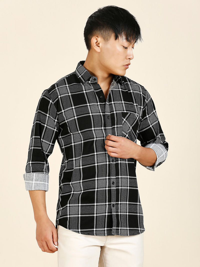Urban Checked Cotton Shirt for Men - TB_449 7