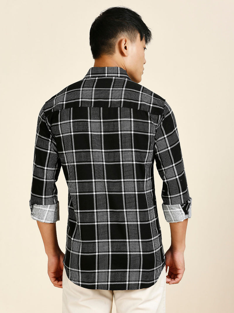 Urban Checked Cotton Shirt for Men - TB_449 6