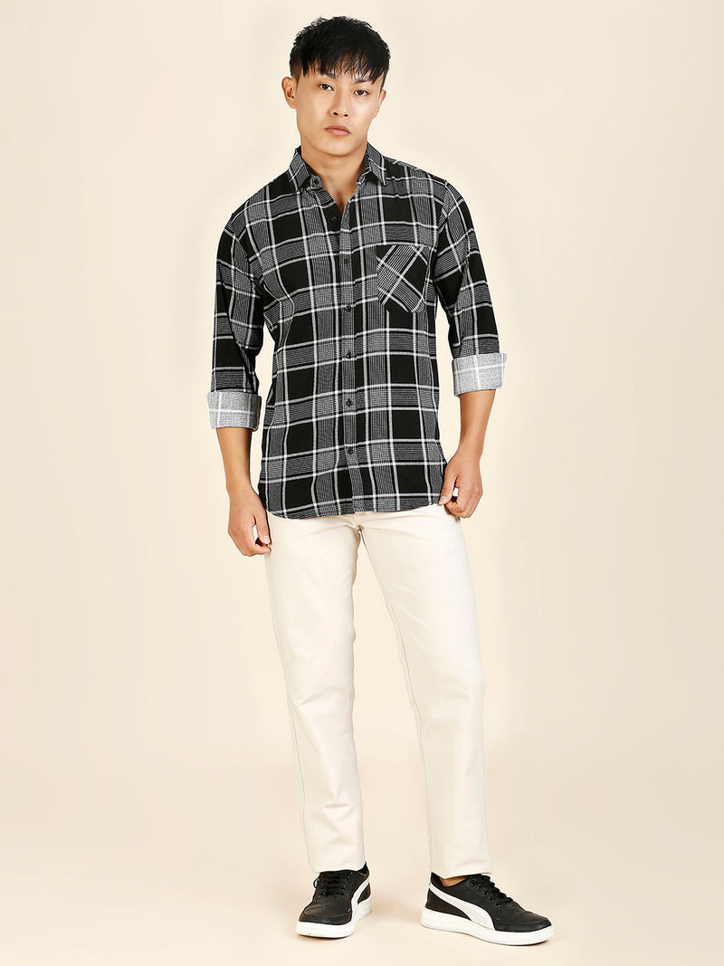 Urban Checked Cotton Shirt for Men - TB_449 10