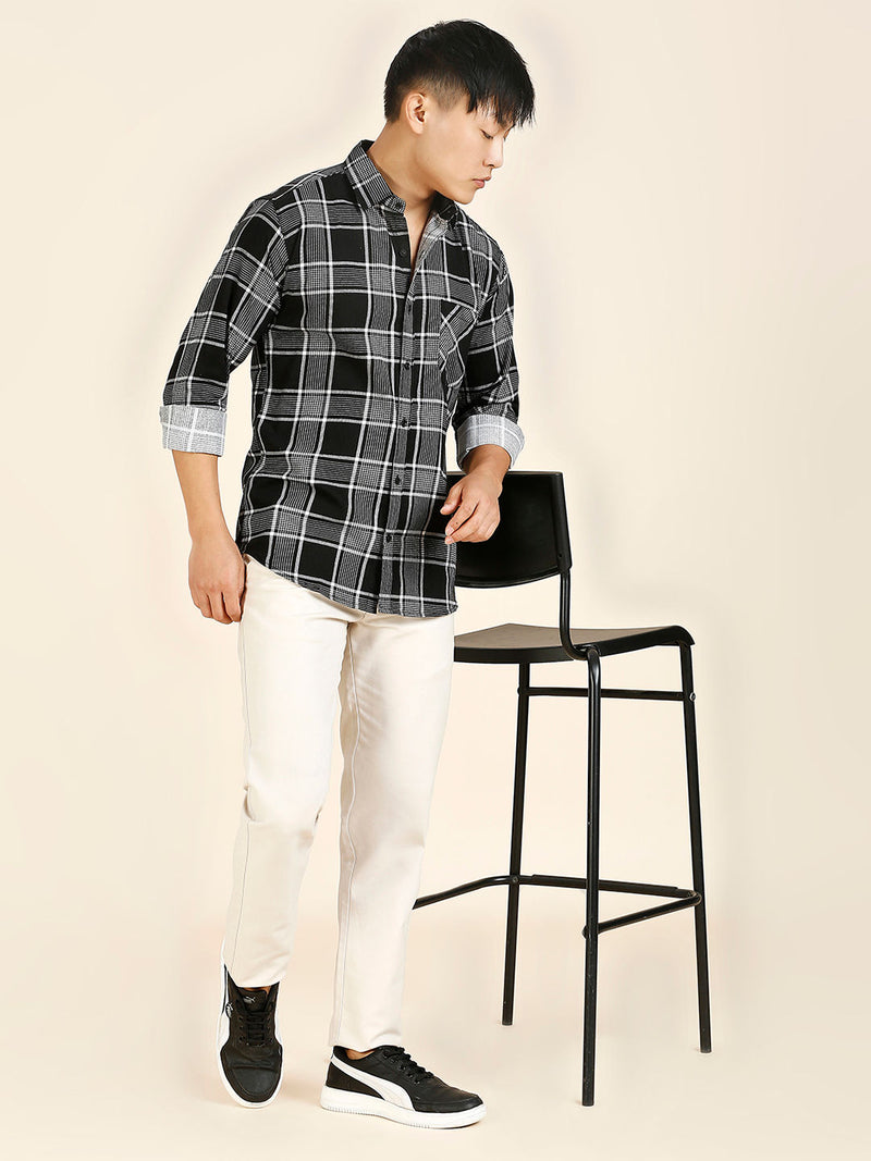 Urban Checked Cotton Shirt for Men - TB_449 9