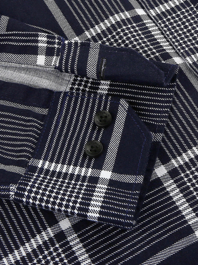 Earthy Cotton Checked Shirt for Men