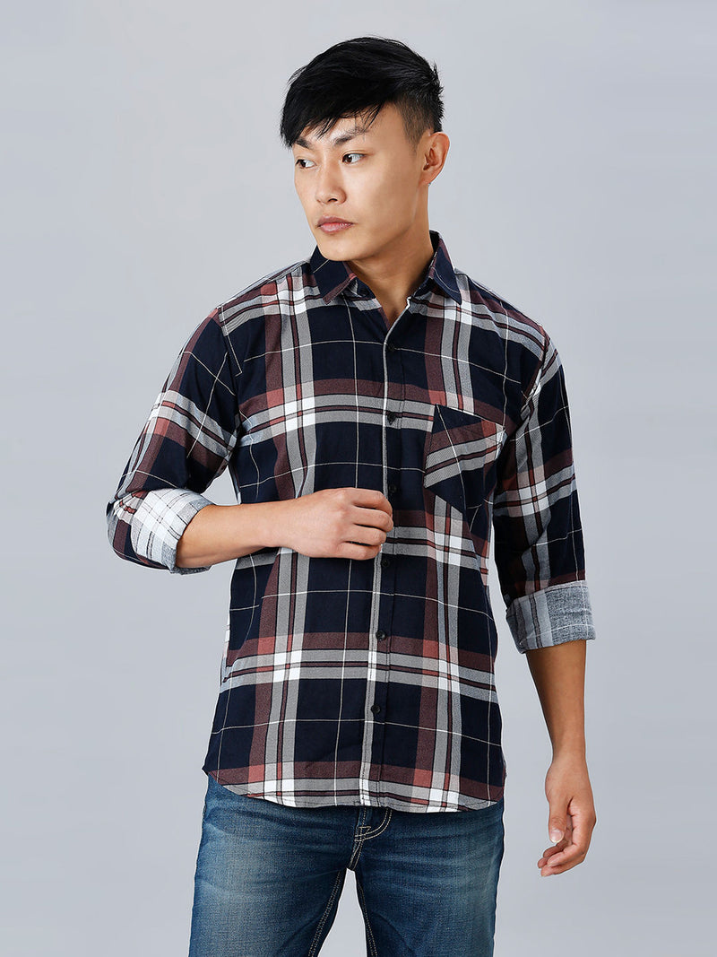Tartan Cotton Checked Shirt for Men 5