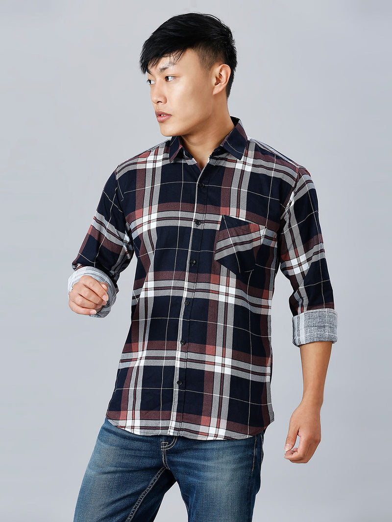 Tartan Cotton Checked Shirt for Men 1