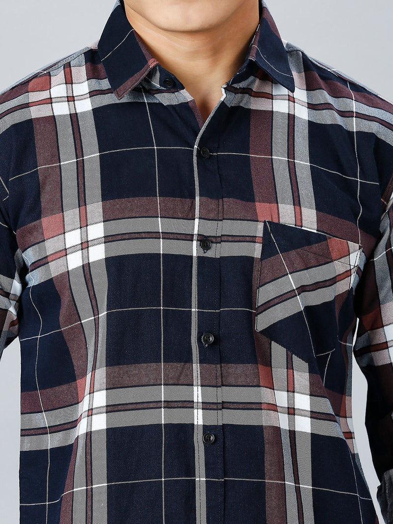 Tartan Cotton Checked Shirt for Men 2