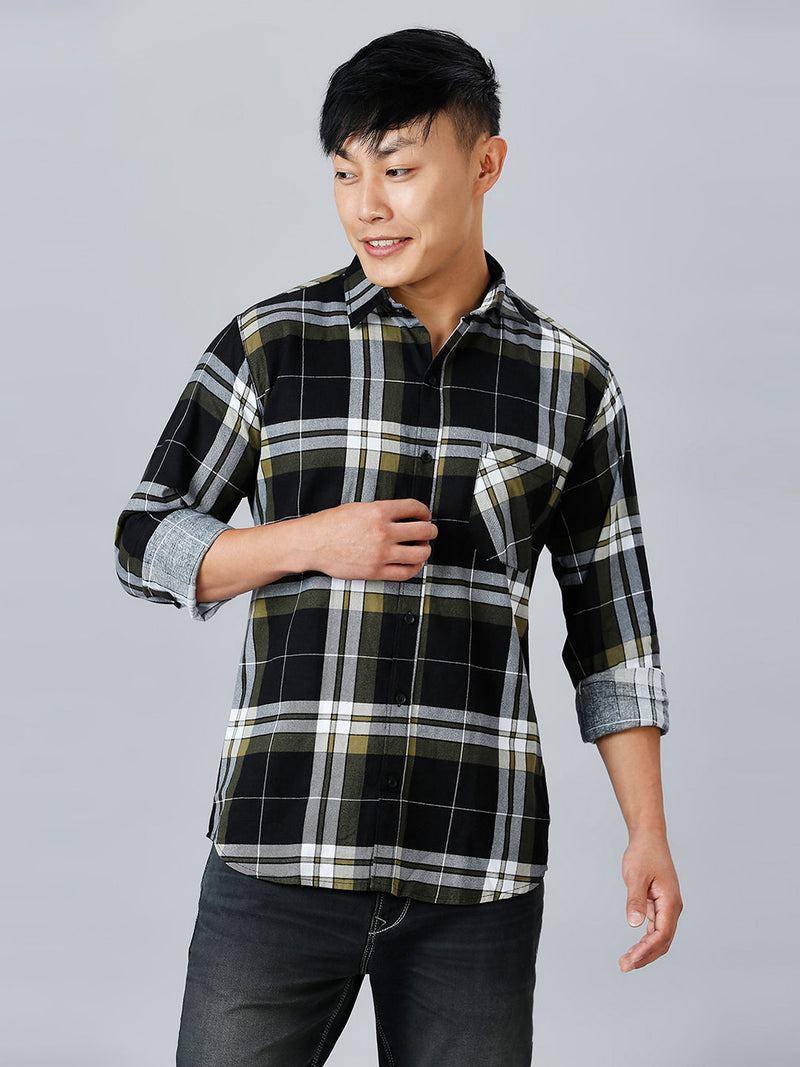 Zudiq Cotton Checked Shirt for Men 9