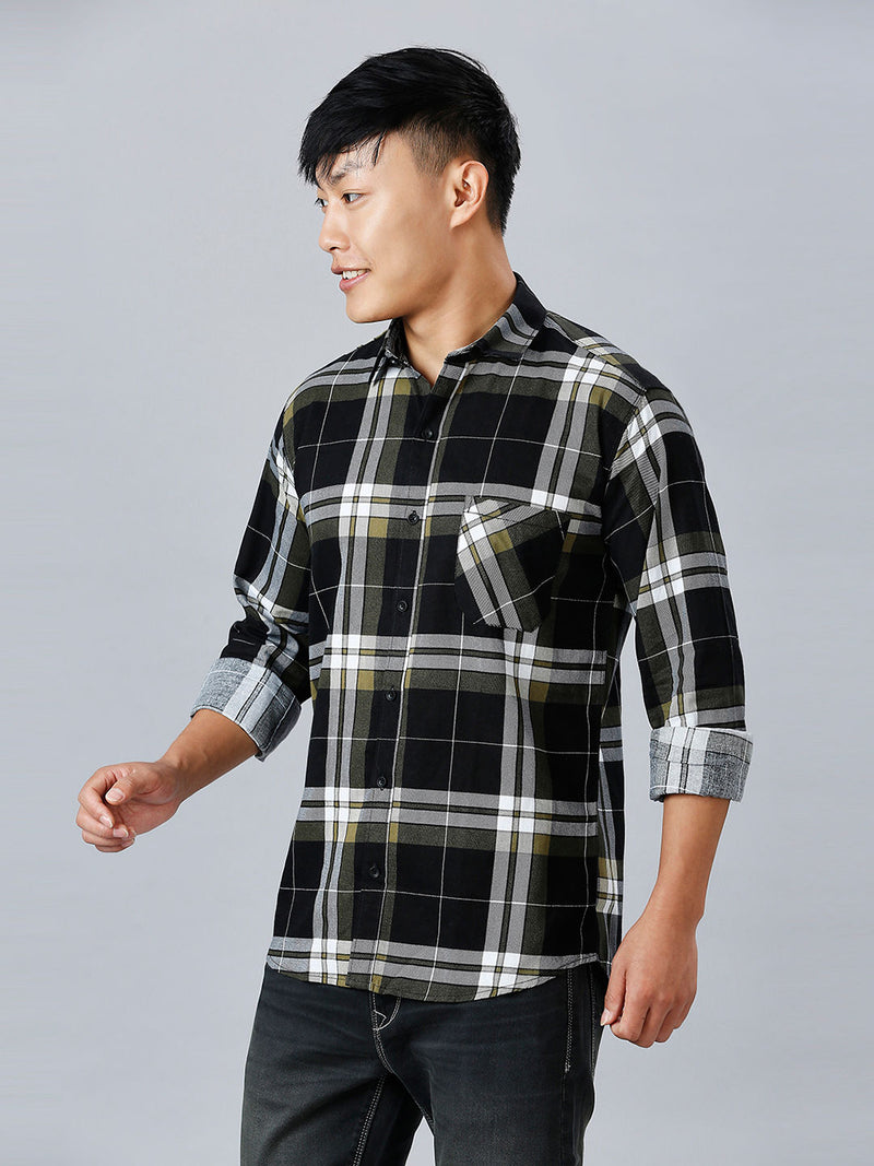 Zudiq Cotton Checked Shirt for Men 8