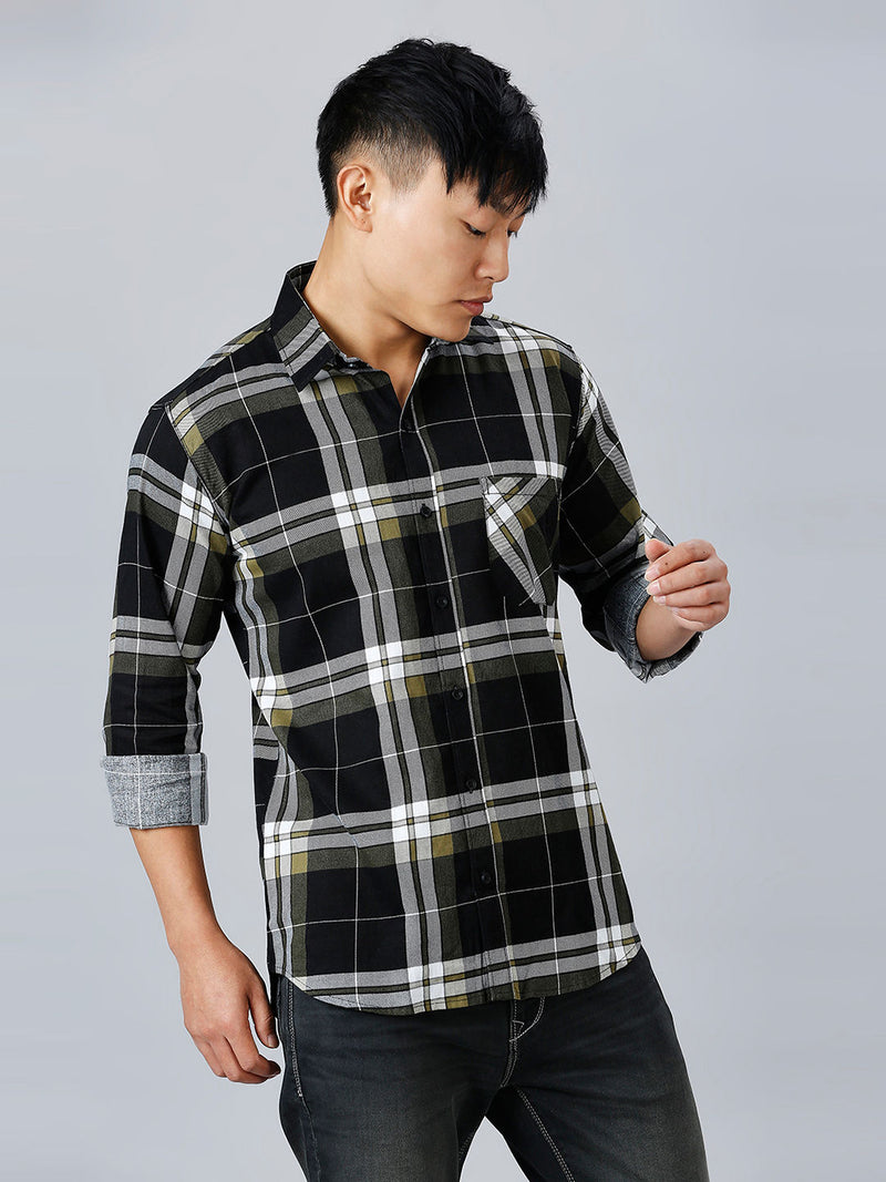 Zudiq Cotton Checked Shirt for Men 1