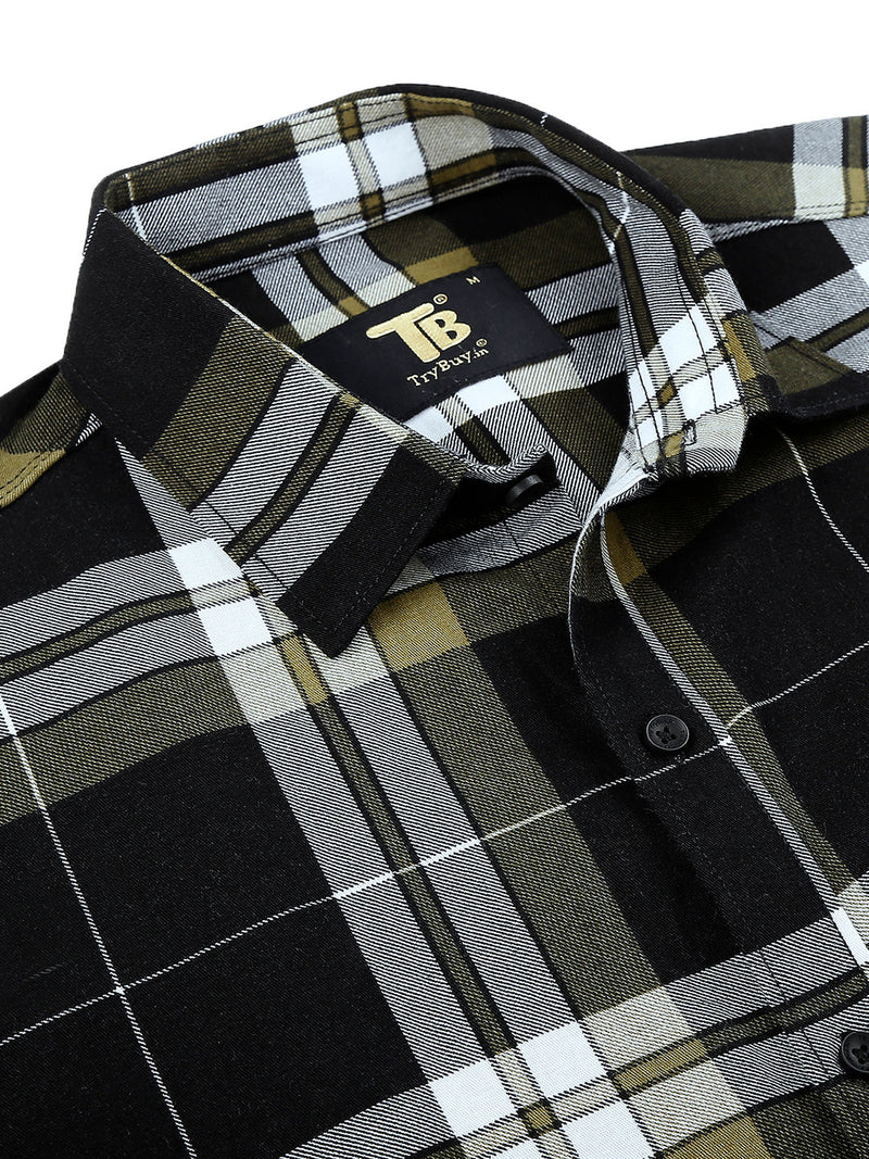 Zudiq Cotton Checked Shirt for Men 4