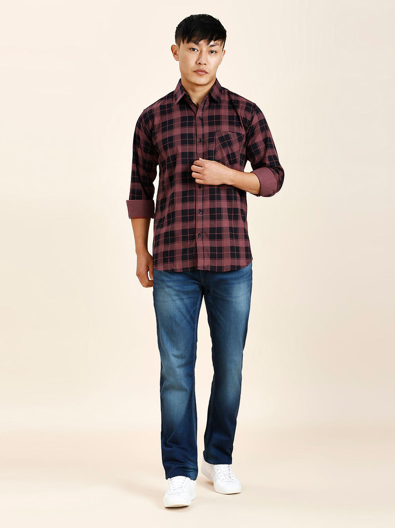 Idaho Checked Cotton Shirt for Men 6