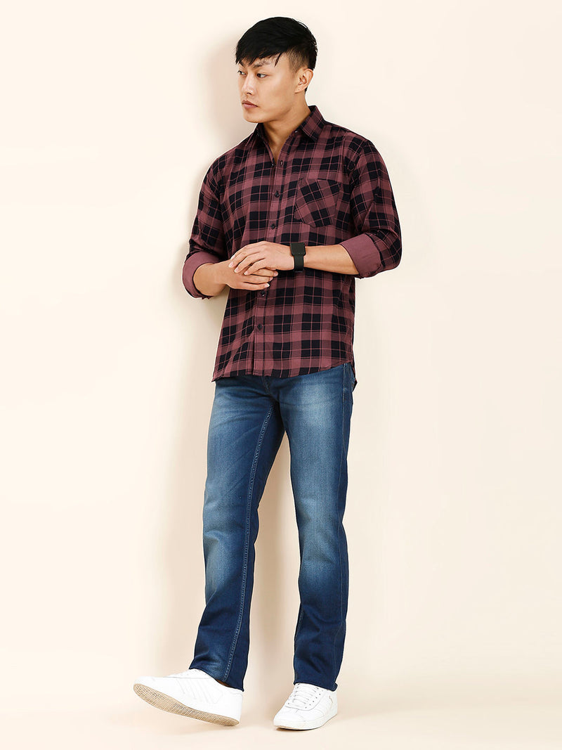 Idaho Checked Cotton Shirt for Men 5