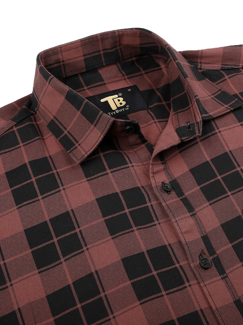 Idaho Checked Cotton Shirt for Men 4