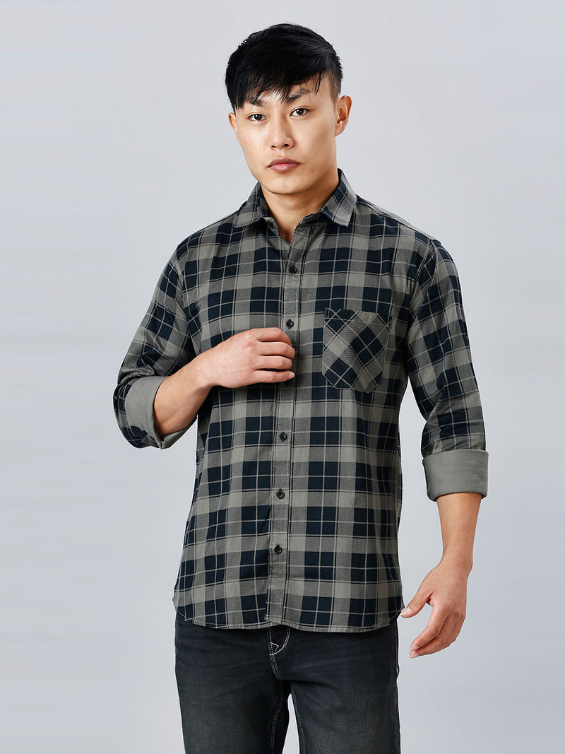 Tucson Cotton Checked Shirt for Men 1