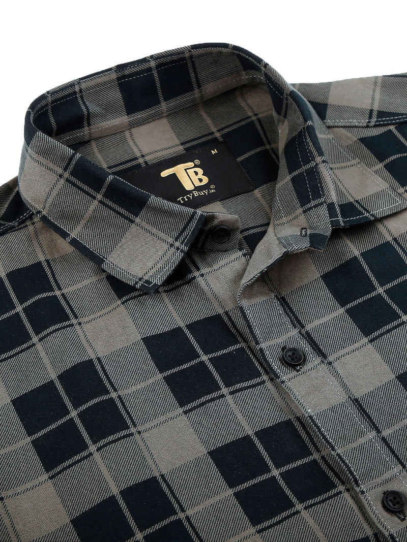 Tucson Cotton Checked Shirt for Men 4