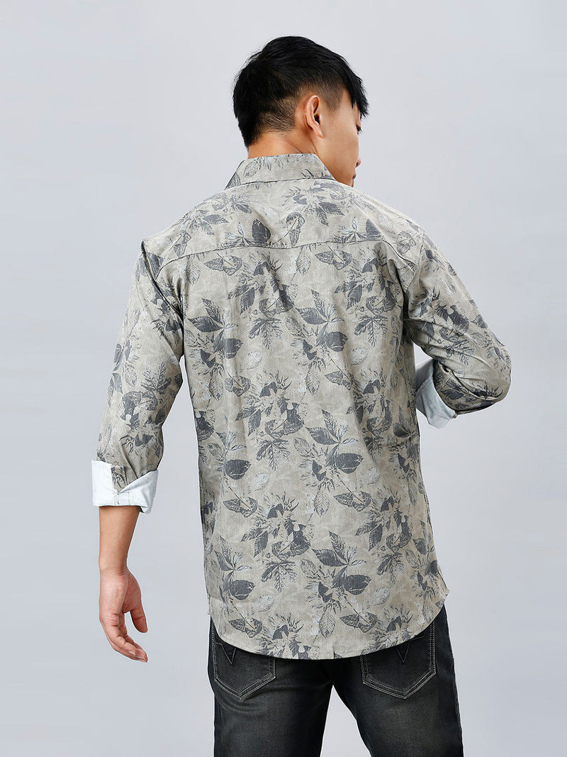 Munich Floral Nylon Lycra Printed Shirt for Men 5