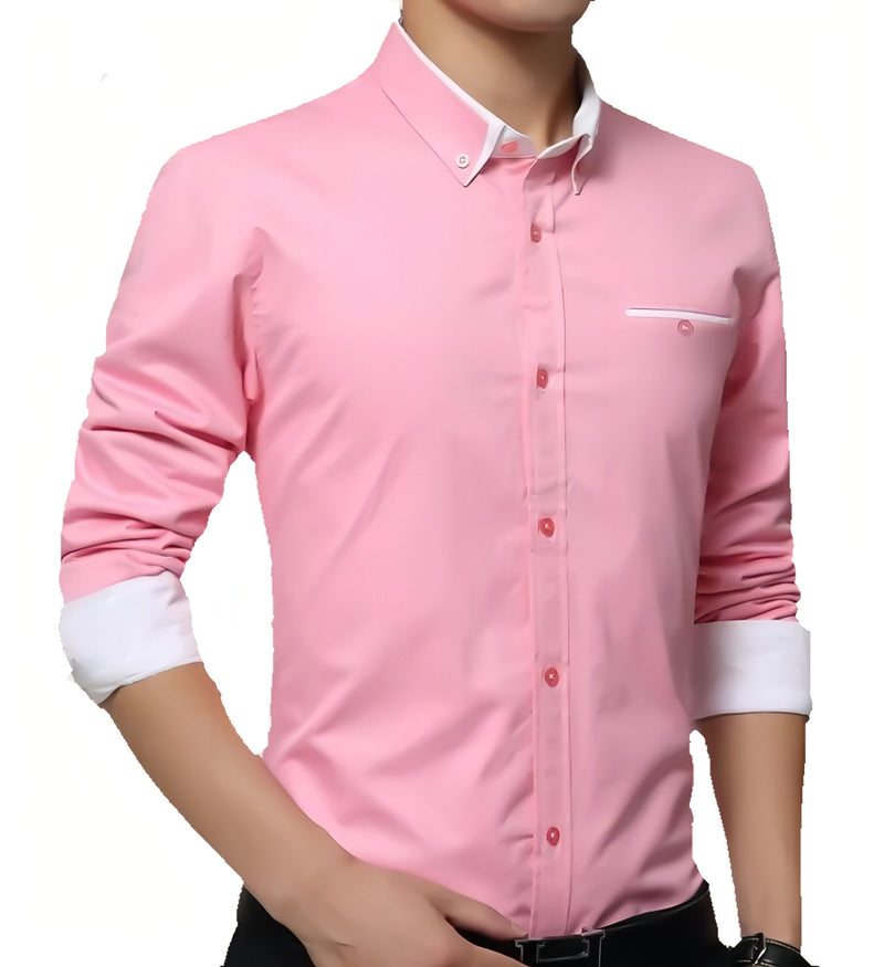 Designer Pink Men's Shirt 1