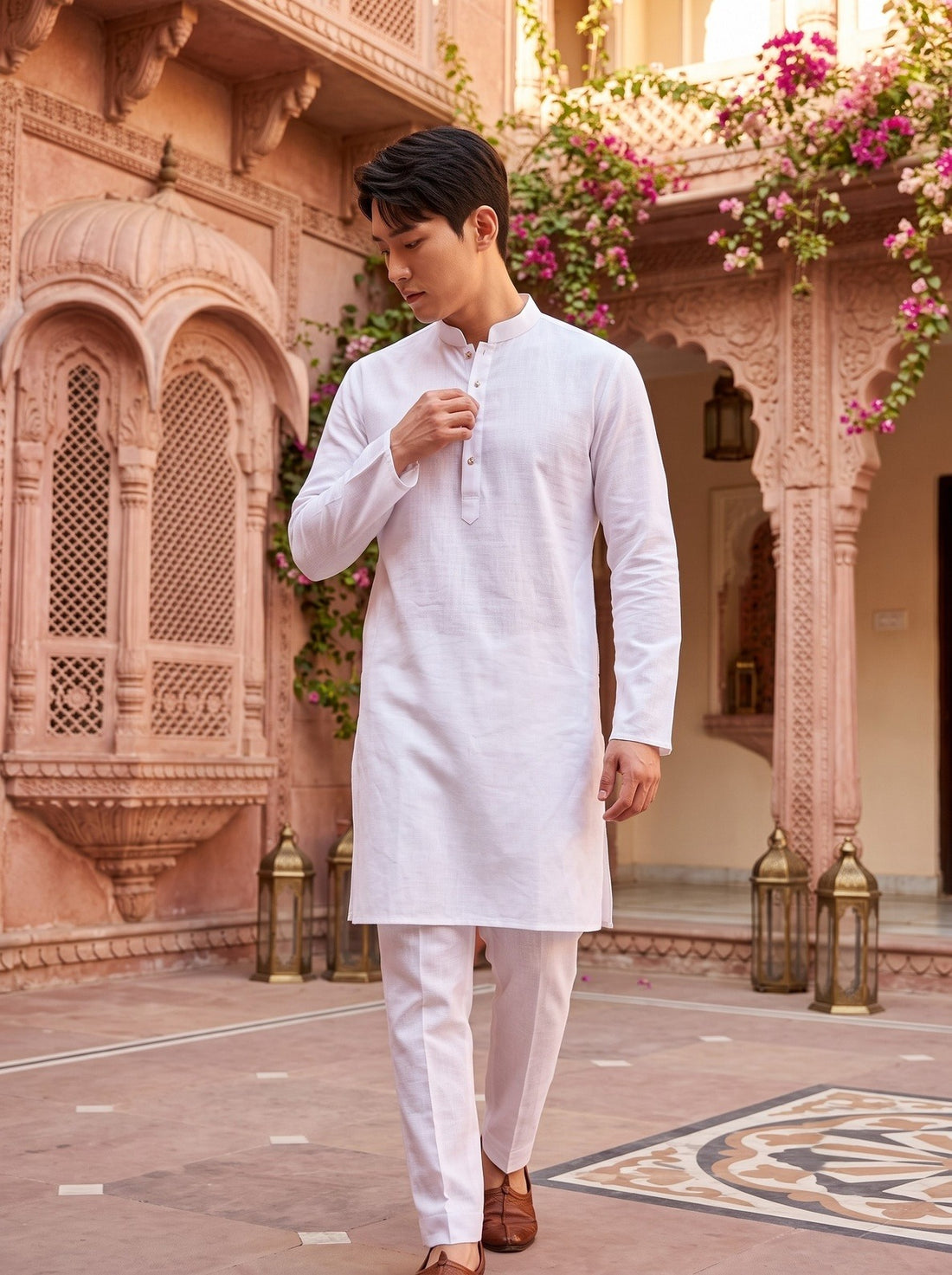 TRYBUY.IN TB_21161 white kurta pyjama set 6