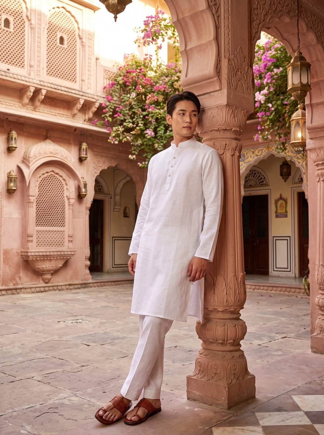 TRYBUY.IN TB_21161 white kurta pyjama set 9