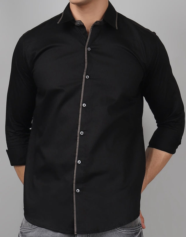 
TryBuy ಕಪ್ಪು ಬೂದು ಪುರುಷರ ಶರ್ಟ್ ಚಿತ್ರ
