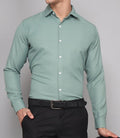 Men's Ocean Green Regular Fit Shirt