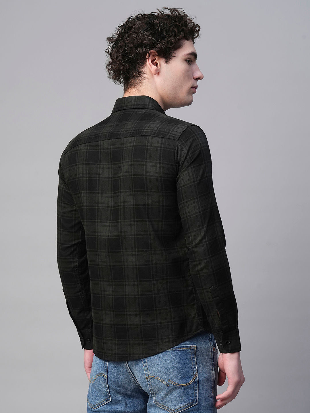 Dijon Cotton Checked Shirt for Men