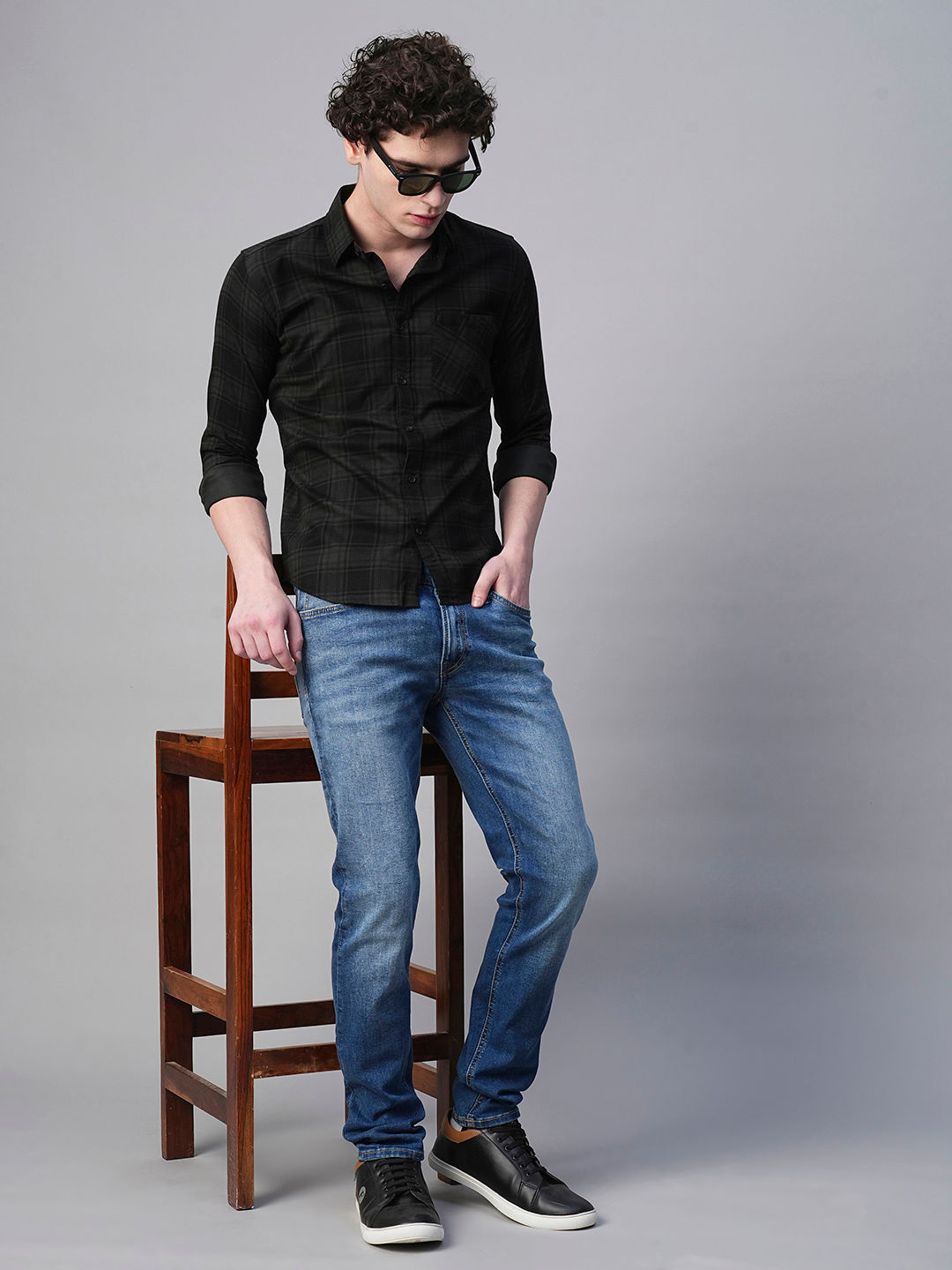 Dijon Cotton Checked Shirt for Men