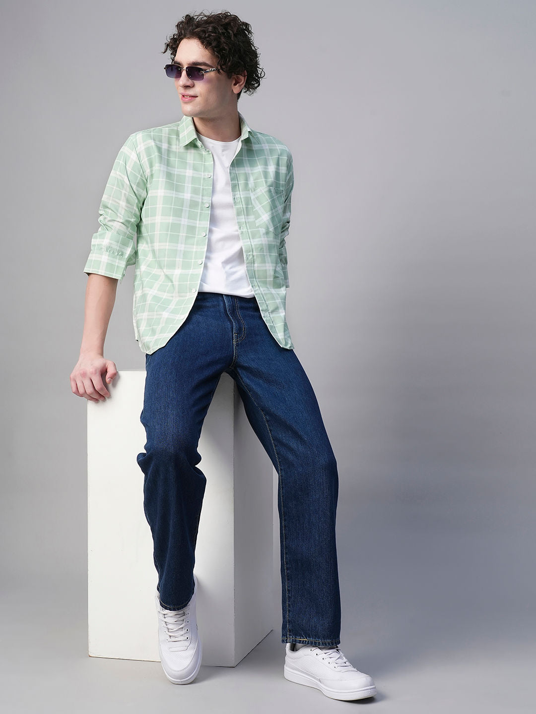 Doubs Cotton Checked Shirt for Men