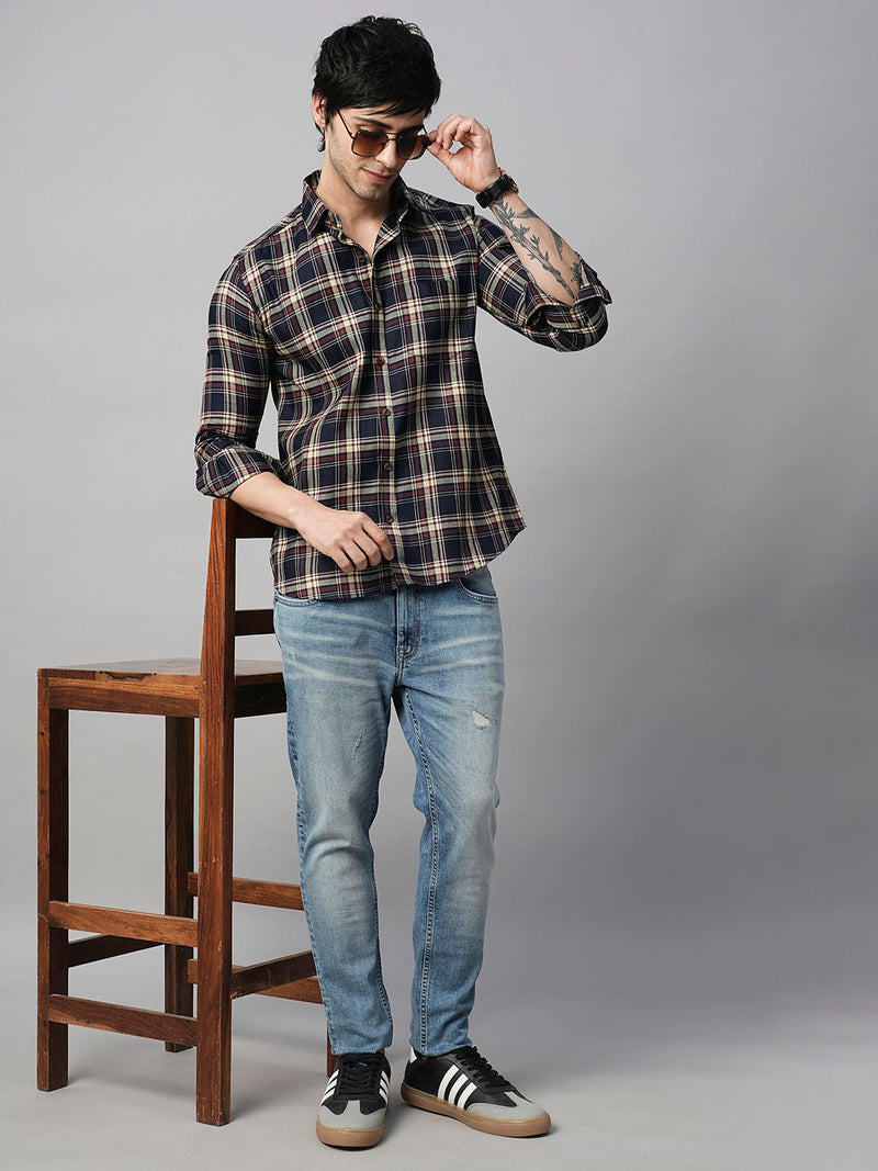 Max Cotton Checked Shirt for Men 4