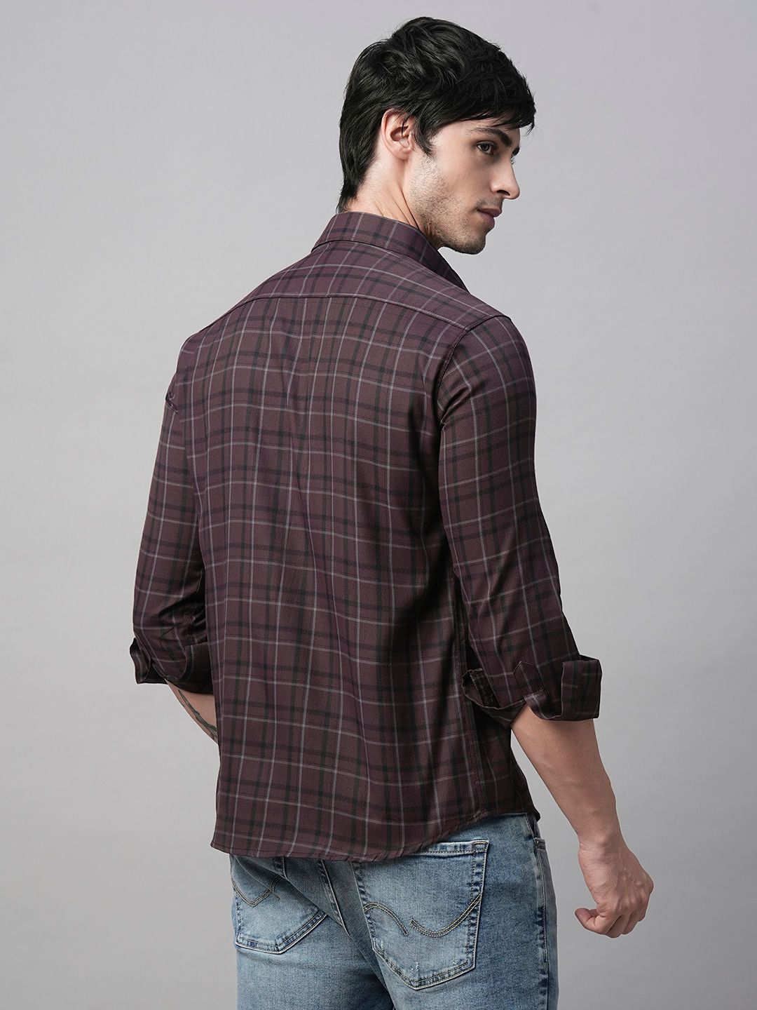 Mady Cotton Checked Shirt for Men