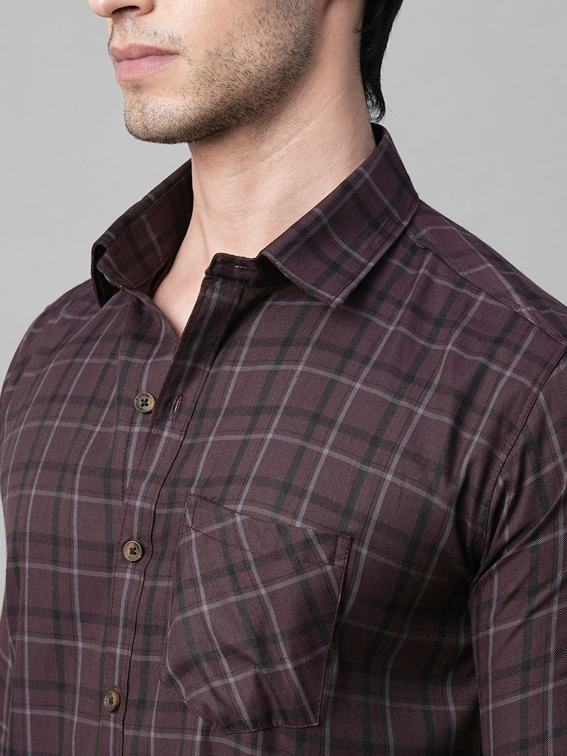 Mady Cotton Checked Shirt for Men 7