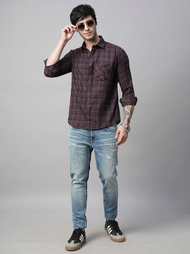 Mady Cotton Checked Shirt for Men 4