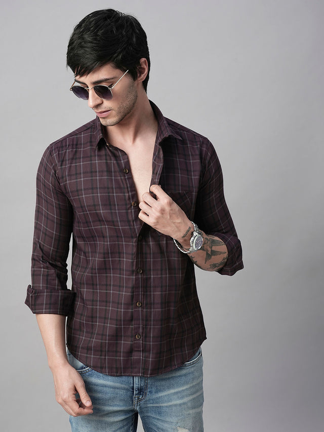 Mady Cotton Checked Shirt for Men