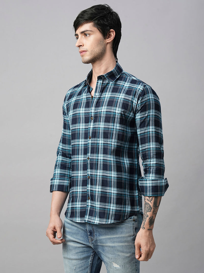 Mandate Cotton Checked Shirt for Men 4