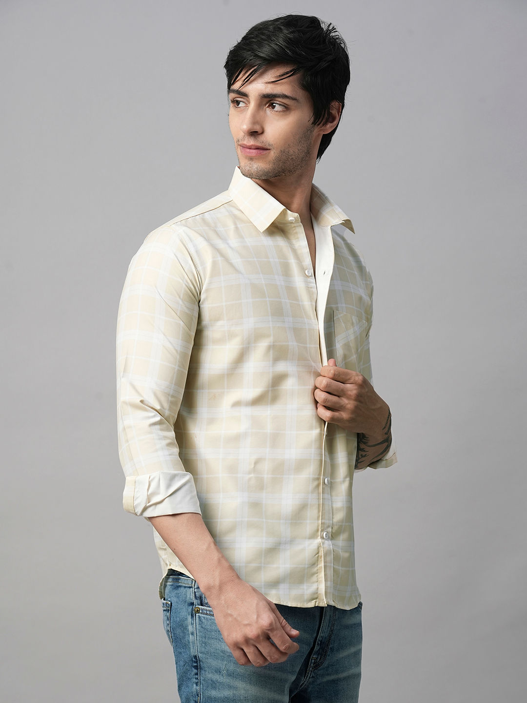 Verona Checked Cotton Shirt for Men
