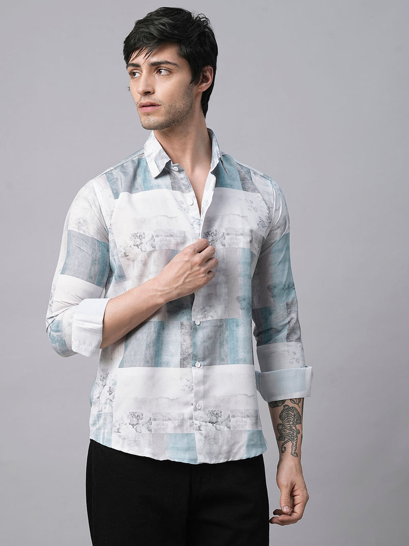 Denain Abstract Printed Shirts for Men 3