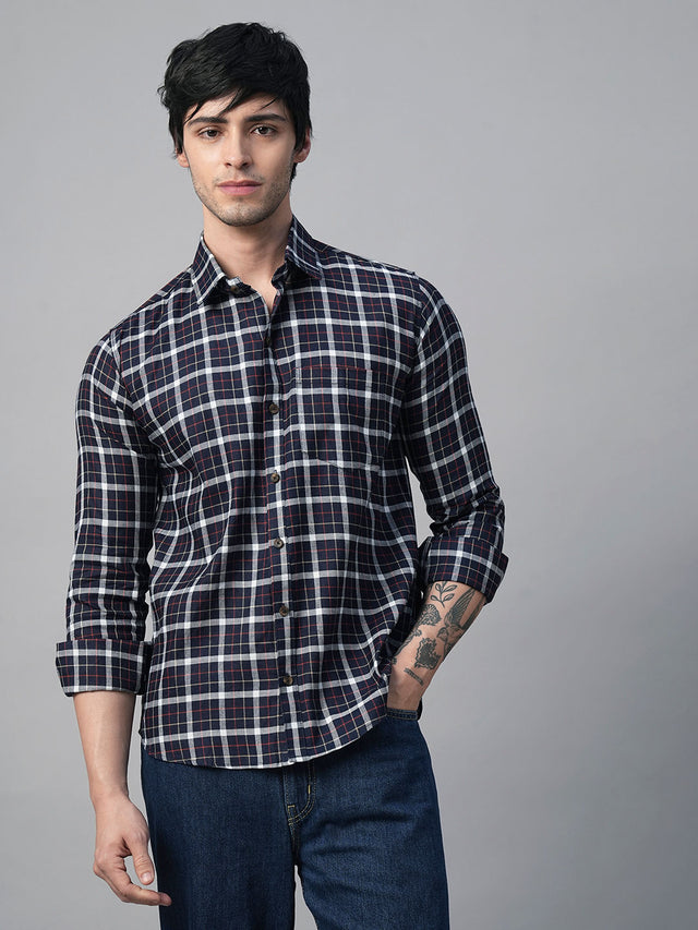 Bunker Cotton Checked Shirt for Men