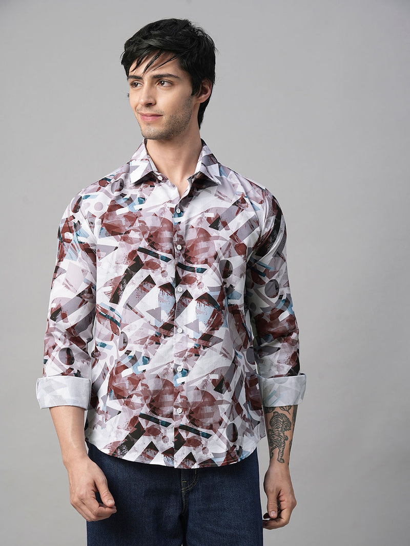 Arezzo Abstract Printed Shirts for Men 3