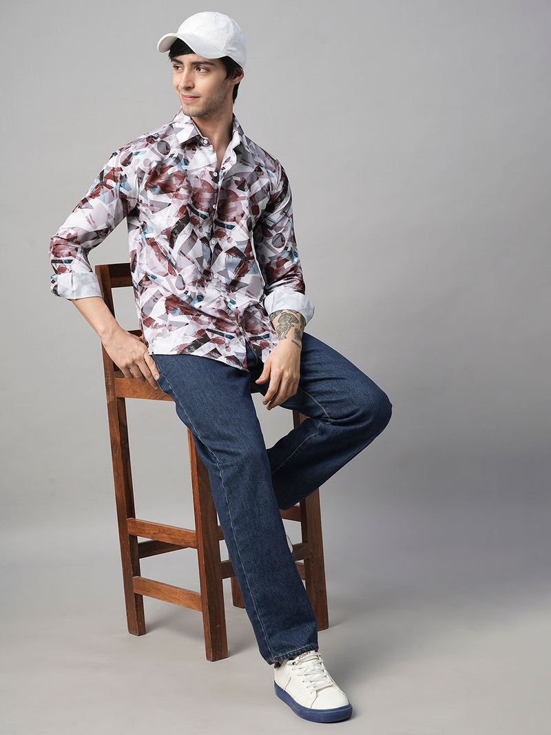 Arezzo Abstract Printed Shirts for Men 6