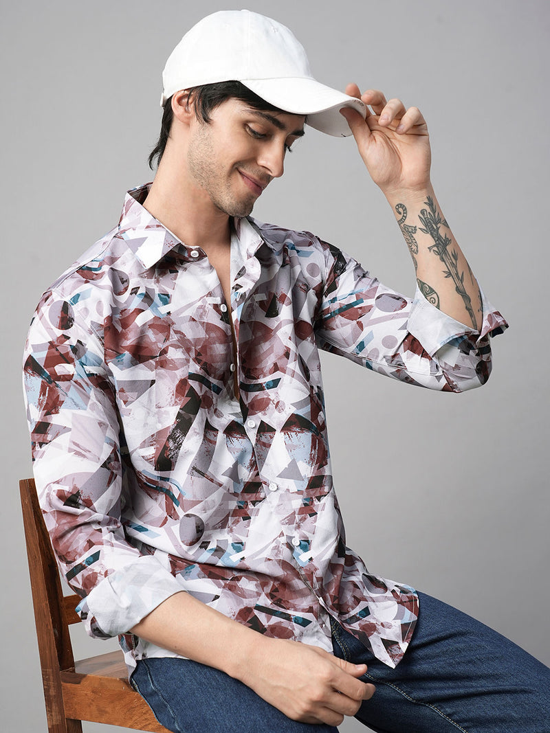 Arezzo Abstract Printed Shirts for Men 1