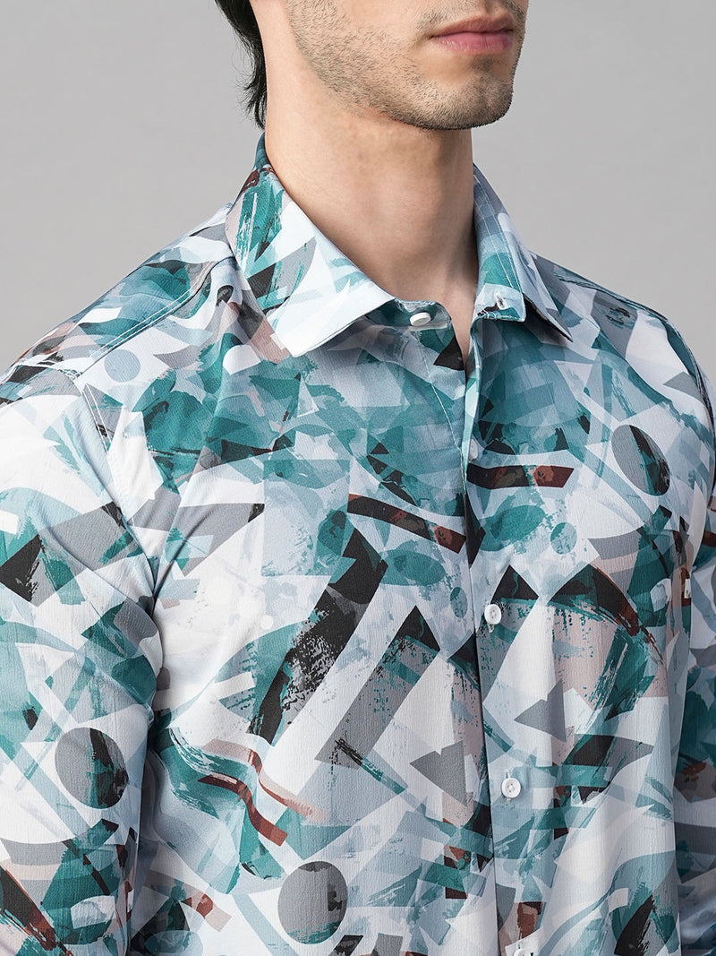 Monza Abstract Printed Shirts for Men 7