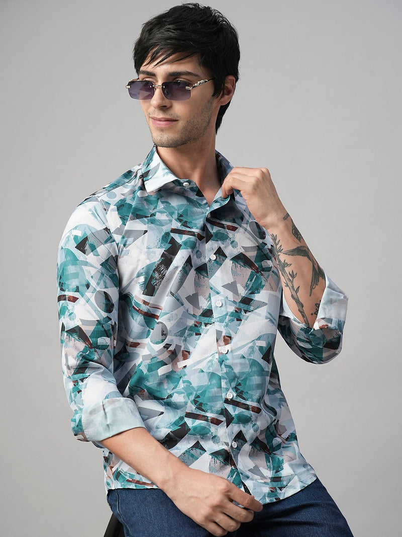 Monza Abstract Printed Shirts for Men 1