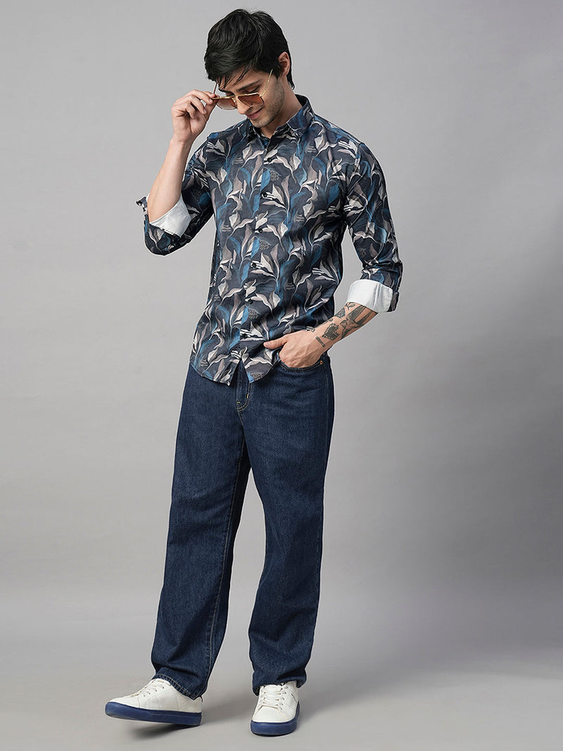 Cahors Abstract Printed Shirts for Men 7