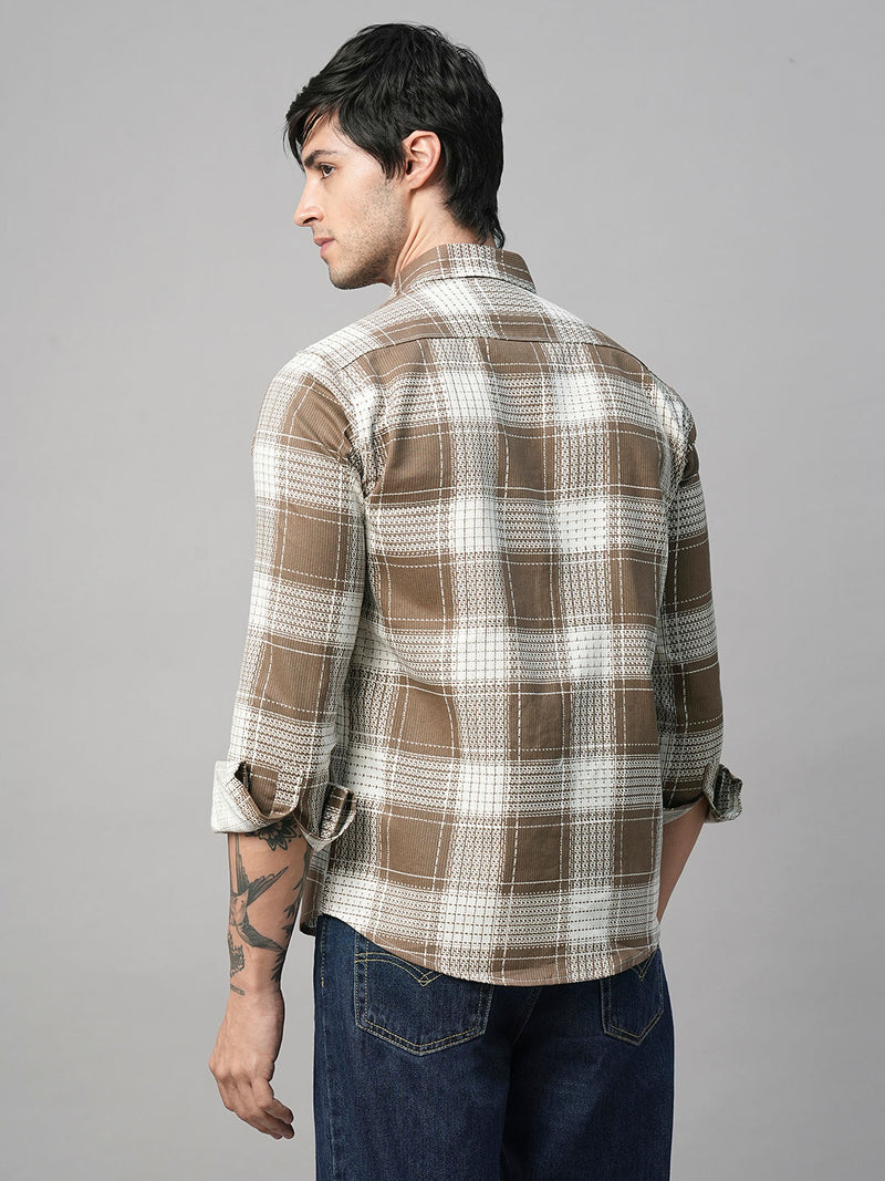 Palermo Checked Double Pocket Shirt for Men 5